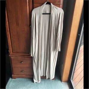 Elegant duster from Lane Bryant. Very long.